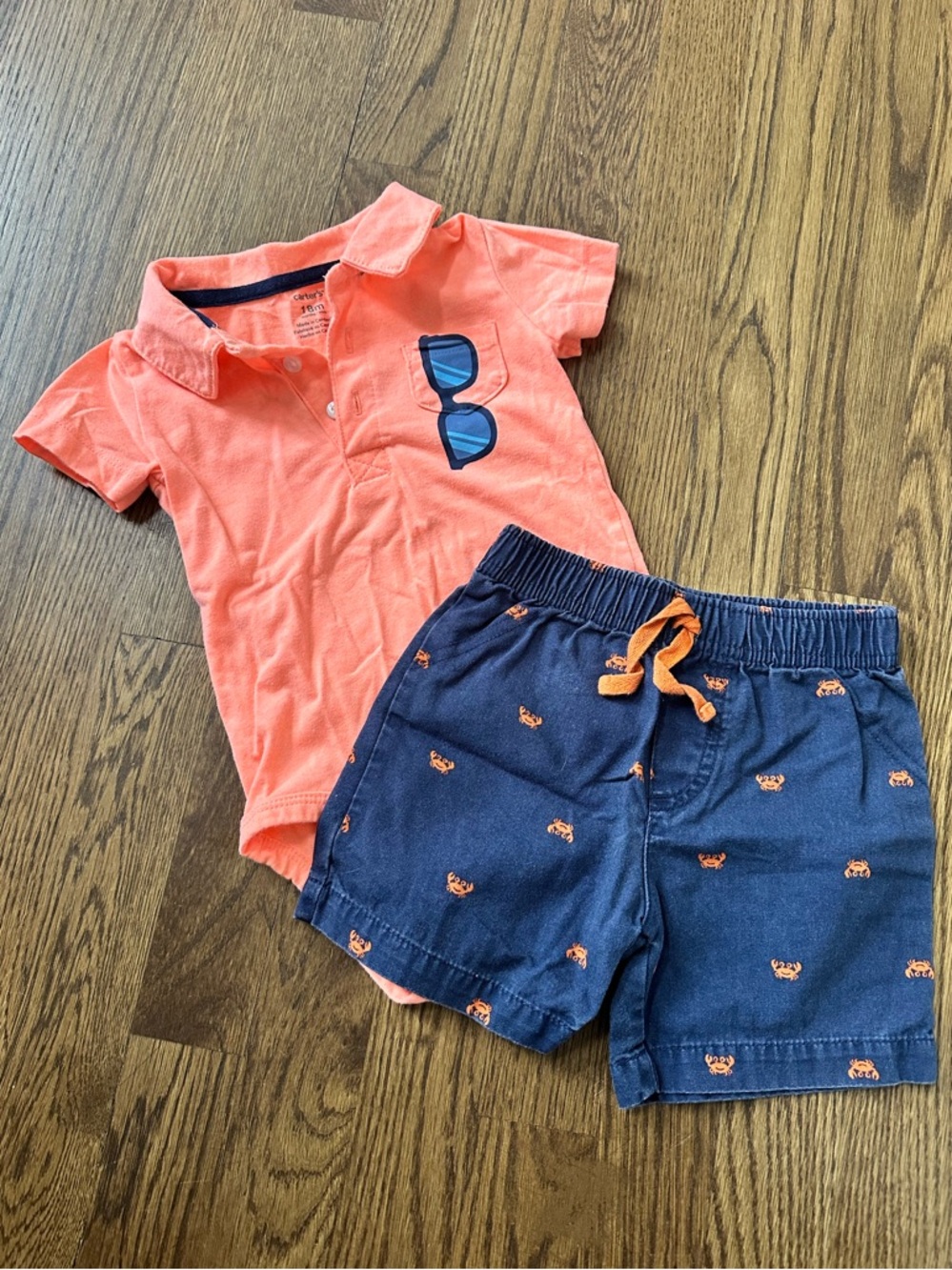 Carter’s Toddler boy summer outfit, size 18M